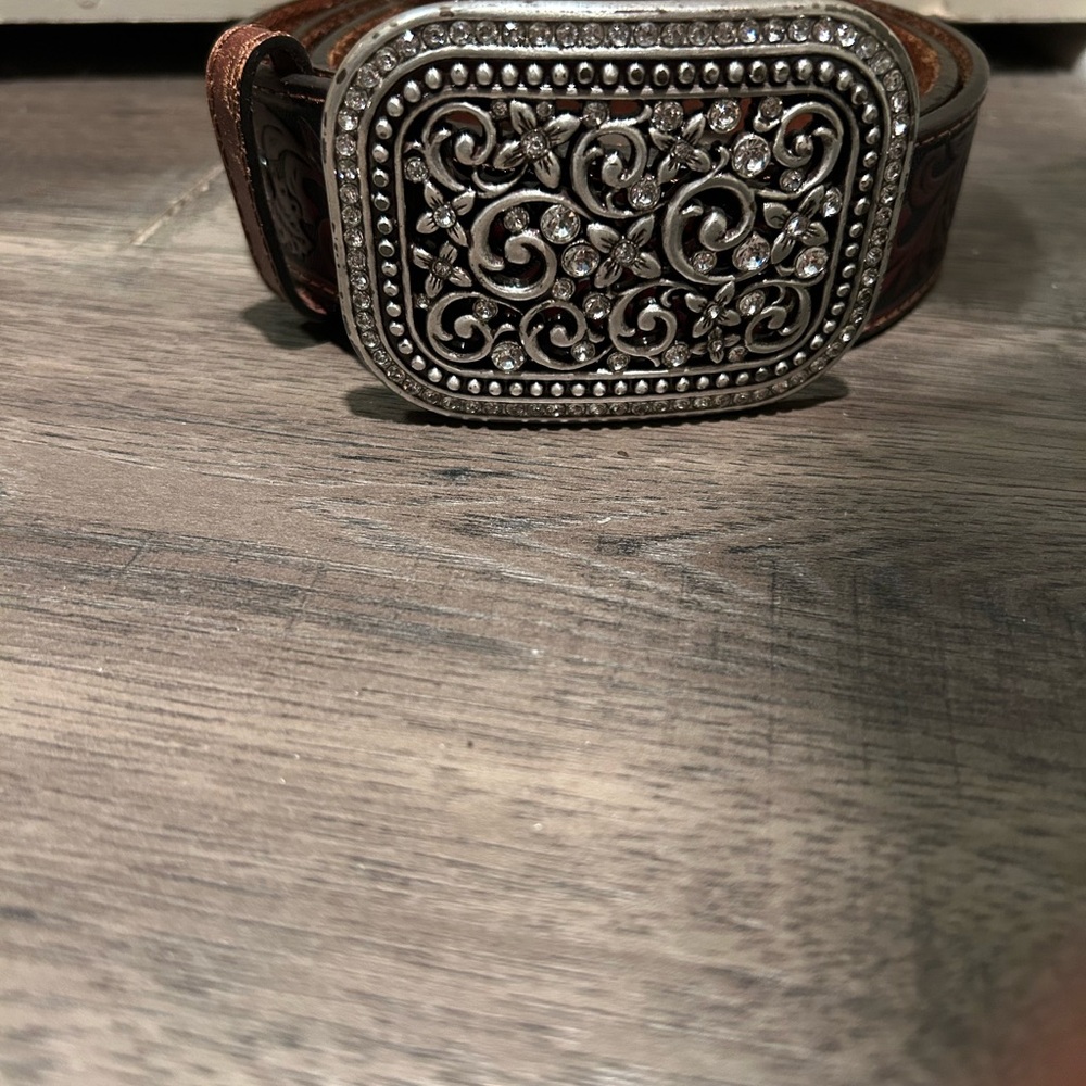 Ariat Brown Leather Belt - Picture 2 of 5